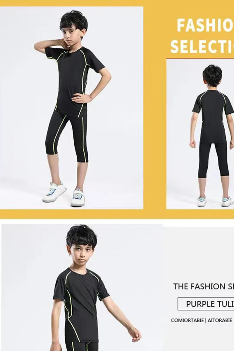 Tight, breathable, sweat absorbent all black tight wears for adults and children