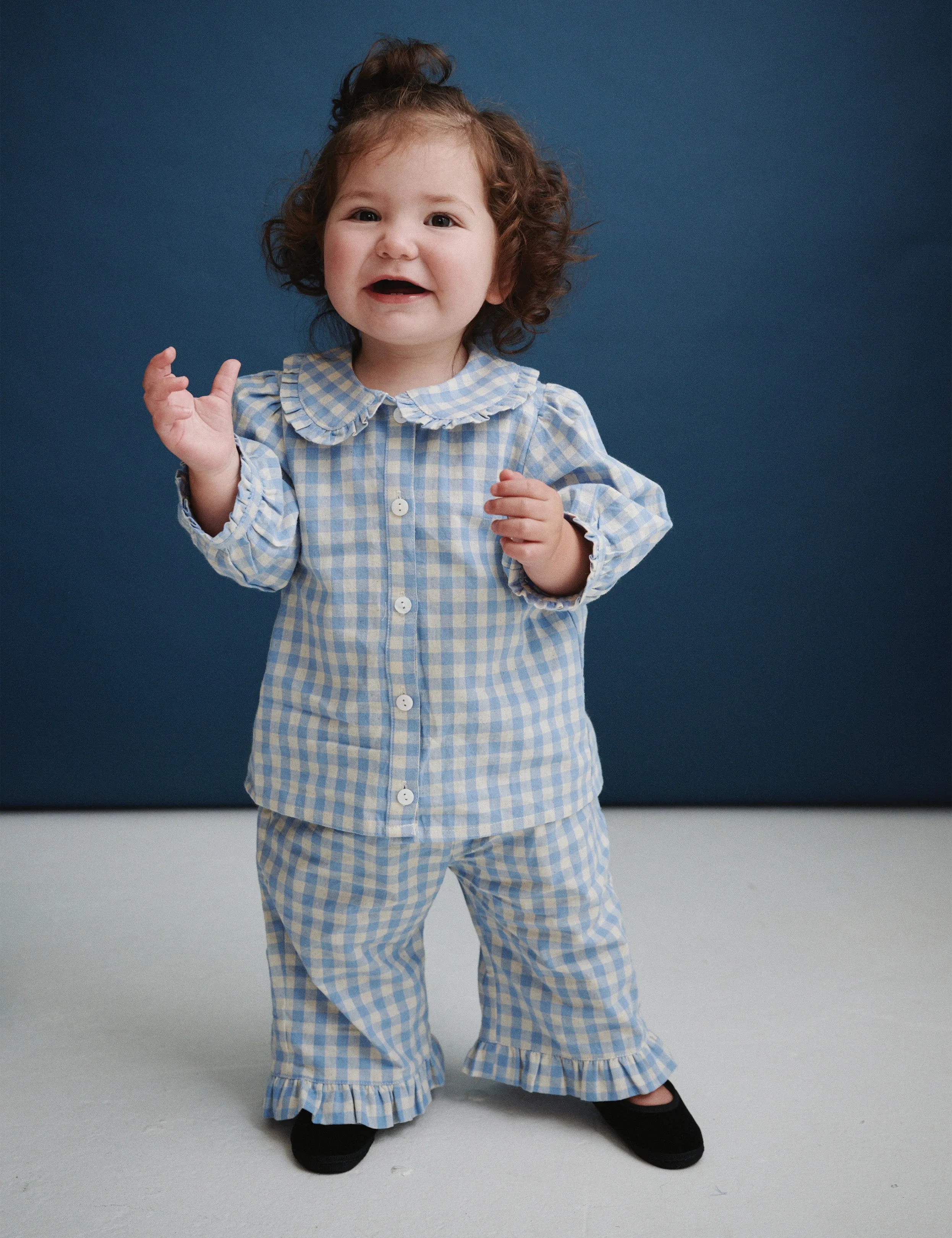 Tillie Pant in Bluebell Check