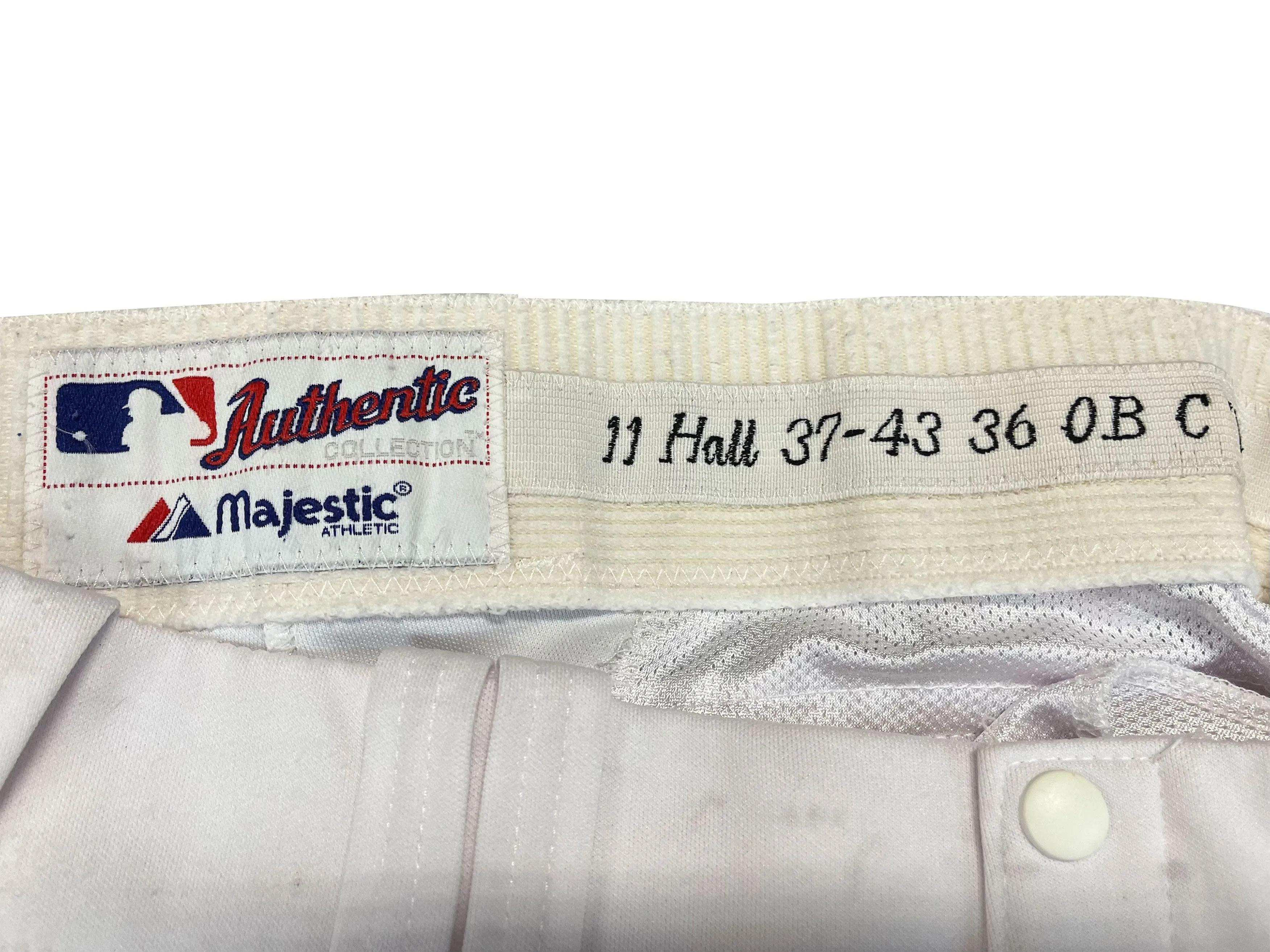 Toby Hall Autographed Game Used Texas Rangers Pants - Player's Closet Project