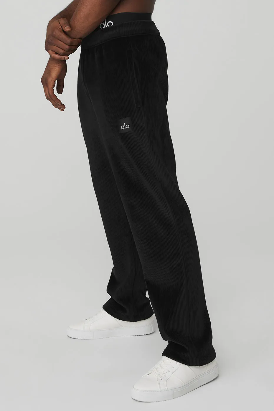 Velour Baller Pant - Black