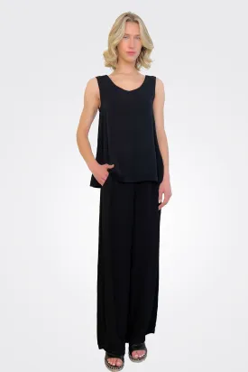 Wide Leg Pants - Black