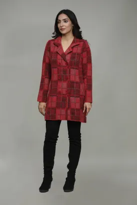 Women Woolen Double Breasted Coat