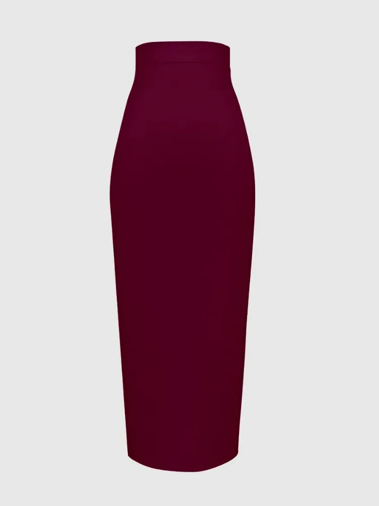 Women's Elegant Elastic Bandage Pencil Skirt