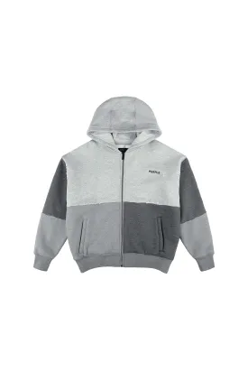 Wordmark Zip Up Hoodie (Grey) - M4117-HFHW125