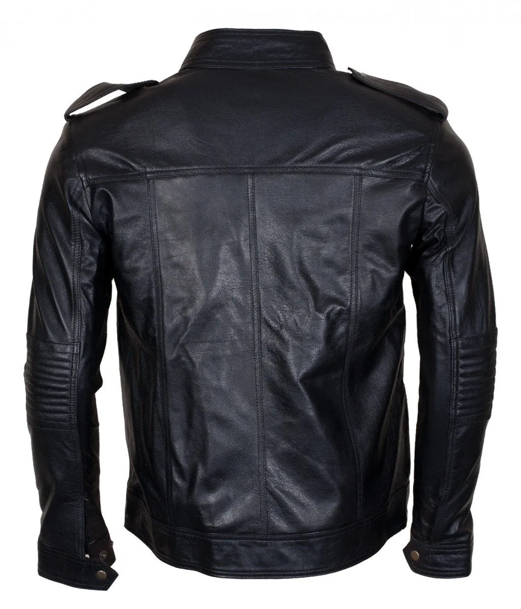 WWE Superstar AJ Style Hooded Leather Jacket