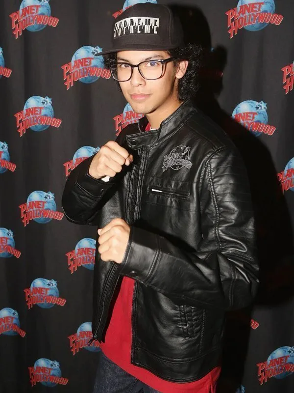 Xolo Maridueña Tv Series Cobra Kai Premiere Event Leather Jacket